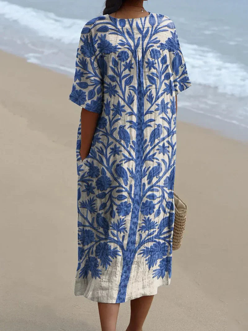 Fenna™ | Vestido Impresso Brisa de Verão